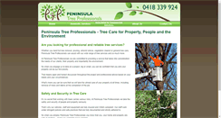Desktop Screenshot of peninsulatrees.com.au